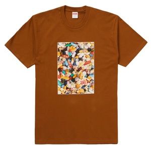 Supreme DS Pills Tee Brown Large
